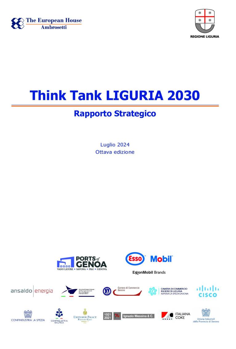 Rapporto Strategico Liguria 2030 - Ottava edizione